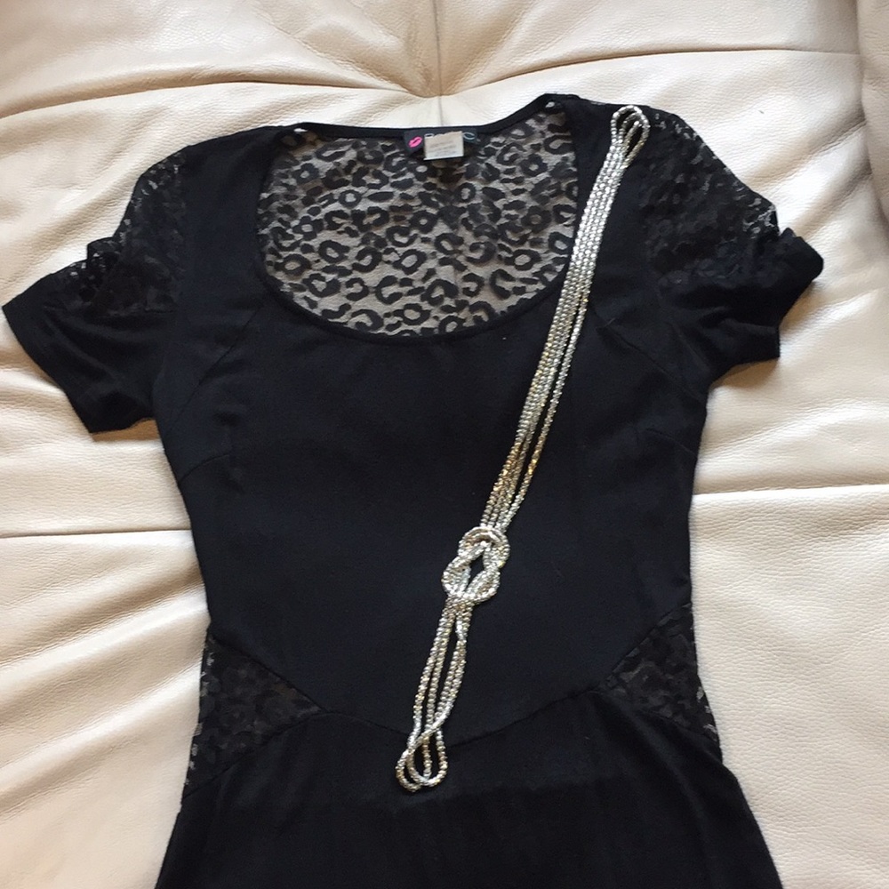 Black sheer dress